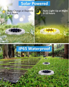 Bright Solar Powered Ground Lights with Updated 12 LEDs-Waterproof Solar Garden Lights