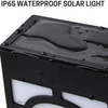 Solar Lights Outdoor, 2Modes Decorative LED Solar Fence Lights Waterproof, Solar Deck Lights for Deck, Fence, Patio, Yard, Pathway, Front Door, Warm White/Multicolour Changing
