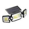 180°Super Wide Angle Adjustable 3 Heads Solar Security Lights Outdoor IP65 Waterproof Light