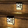 Solar Lights Outdoor, 2Modes Decorative LED Solar Fence Lights Waterproof, Solar Deck Lights for Deck, Fence, Patio, Yard, Pathway, Front Door, Warm White/Multicolour Changing