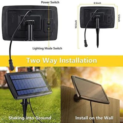 Solar Bulb Lights – Solar String Festoon Lights – 15 Bulbs on 15 Meters String