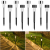 Solar LED Ground Lights – Colorful Stainless Steel Outdoor Garden & Lawn Pathway Lights