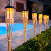Solar lights outdoor flickeringflame, Outdoor Decorations for Patio Path Yard
