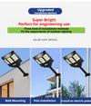 Solar Parking Lot Lights,Street Light Solar Powered, IP67 Waterproof Solar Wide Angle Lamp with Motion Sensor for Yard, Road