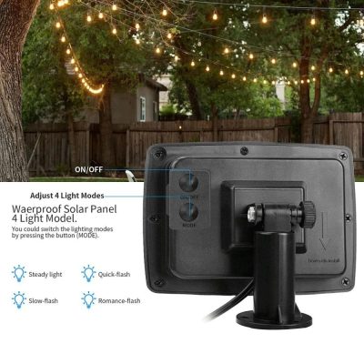 Solar Bulb Lights – Solar String Festoon Lights – 15 Bulbs on 15 Meters String