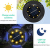 Solar Powered Waterproof In-Ground Outdoor Solar Deck Lights for Garden, Lawn, Pathway, Walkway, Driveway, Landscape,Yard