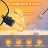 52ft USB-C & Outdoor String Patio Lights With 15+1 Bulbs Waterproof Shatterproof Waterproof String Lights Outdoor