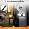 Waterproof Solar Powered 3 Color LED Illuminated House Number Signs