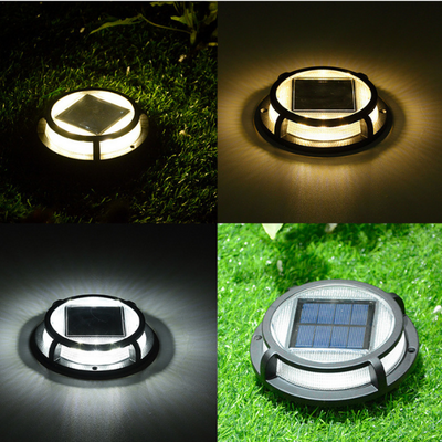 Solar Ground Lights ¨C 4-Sided LED Outdoor Landscape Lights, Waterproof Garden & Yard Wall Corner Lights
