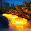 Solar Ground Lights ¨C Waterproof Outdoor Garden, Lawn & Stair LED Lights, Crystal Brick Lights for Yard & Balcony Decor