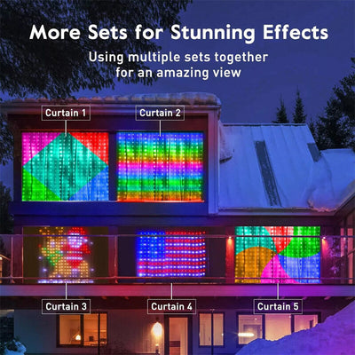 🔥Last Day Special 74% OFF🔥DIY Smart LED Curtain Sync Lights
