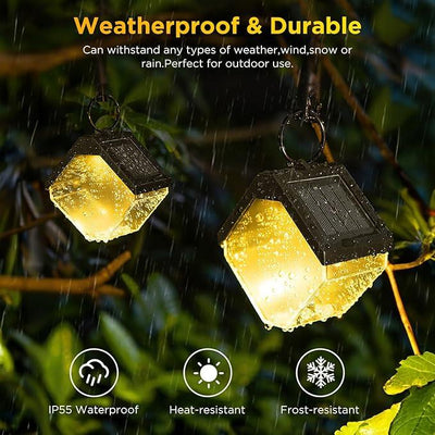 Solar Wall Light Outdoor, Solar Lights for Outdoor Garden with 2 Modes (RGB/Warm White) Waterproof LED Fence Lights Solar Deck Step Lights for Outdoor Light