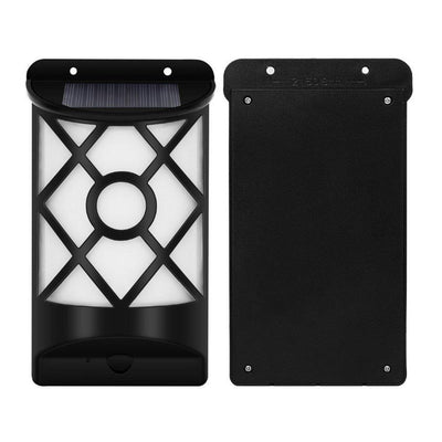 Solar Wall Lights Outdoor, Waterproof Flickering Flame Solar Fence Lights Dark Sensor for Patio Deck Driveway