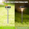 Solar Pathway Lights Outdoor Waterproof  Color Changing Garden Light Solar Powered for Outside(RGB/Warm White/Cool White)