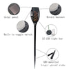Solar Spot Light Waterproof Flickering Flames Torches Lights Outdoor Landscape Decoration Lighting Solar Spotlights Security Torch Light for Garden Patio Yard Driveway